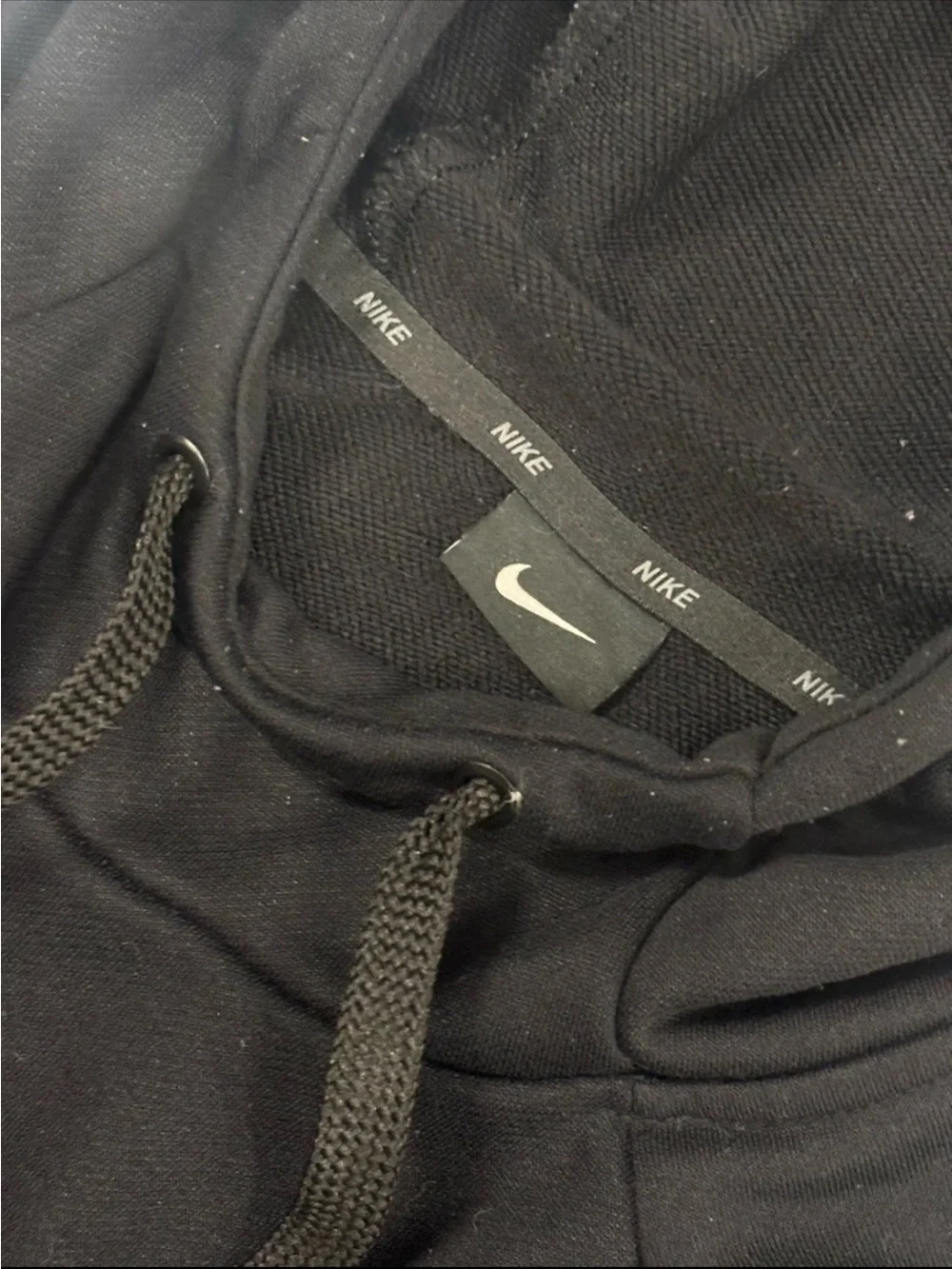 Nike Dri-Fit Hoodie Mens XL Tall Black Pullover Fleece Swoosh Athleisure SZ.XLT